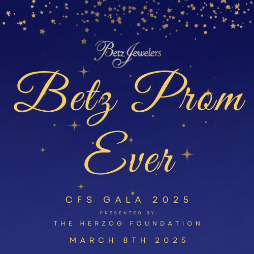 Graphic with information about the Betz Prom Ever, a fundraising gala for Christian Fellowship School.